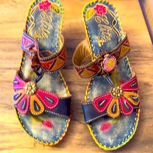 Leather sandals bought in San Antonio boutique